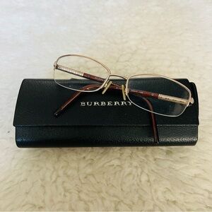 Burberry B 1157 1011 Half rim Gold metal brown plastic Eyeglass’s Frame